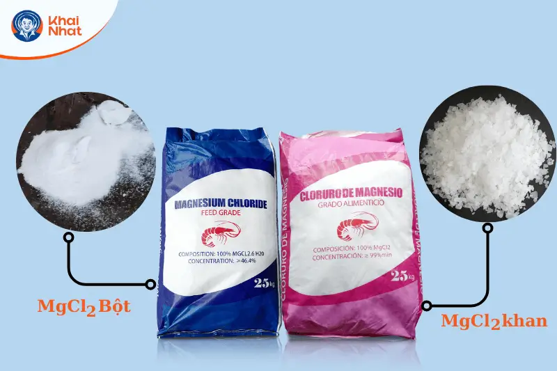 Magie Clorua có hai dạng khan và ngậm nước