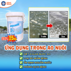 Sản phẩm Clo aqaufit mini được ứng dụng trong ao nuôi