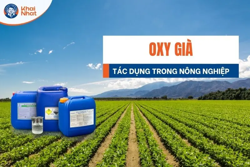 Trong nông nghiệp, oxy già được ứng dụng như một chất sát khuẩn hạt giống và diệt nấm