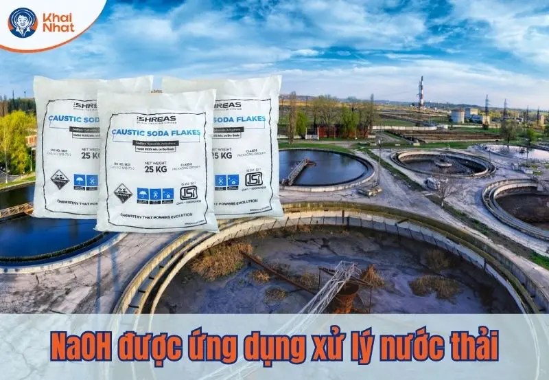 NaOH ứng dụng xử lý nước thải