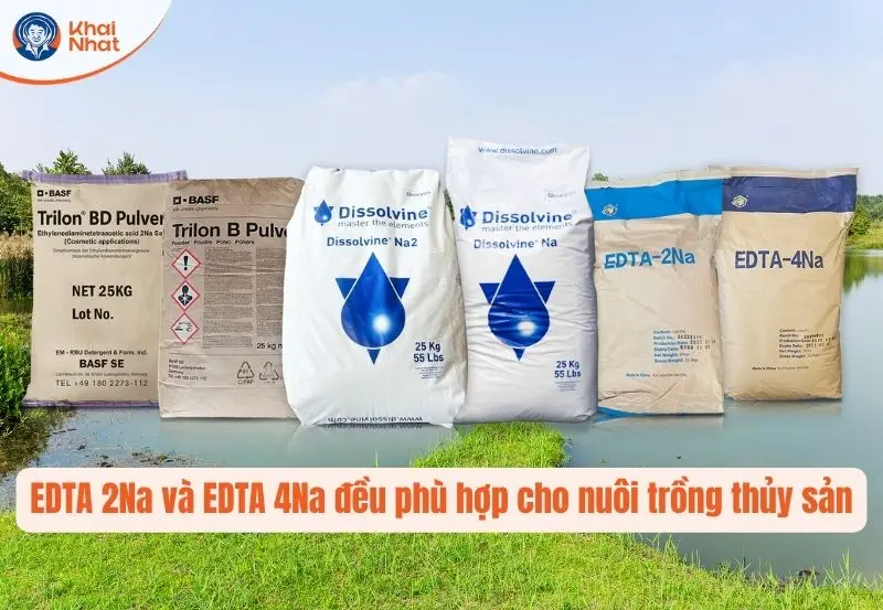 EDTA phù hợp hơn trong nuôi trồng thủy sản