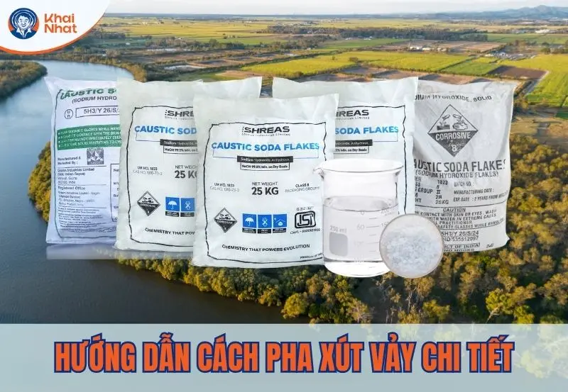 Hướng dẫn cách pha xút vảy chi tiết nhất