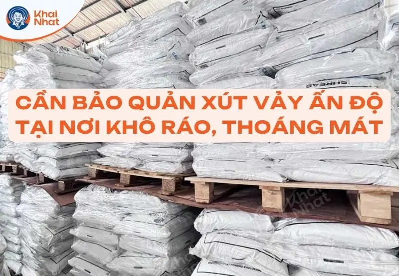 cần bảo quản xút tại nơi khô ráo, thoáng mát