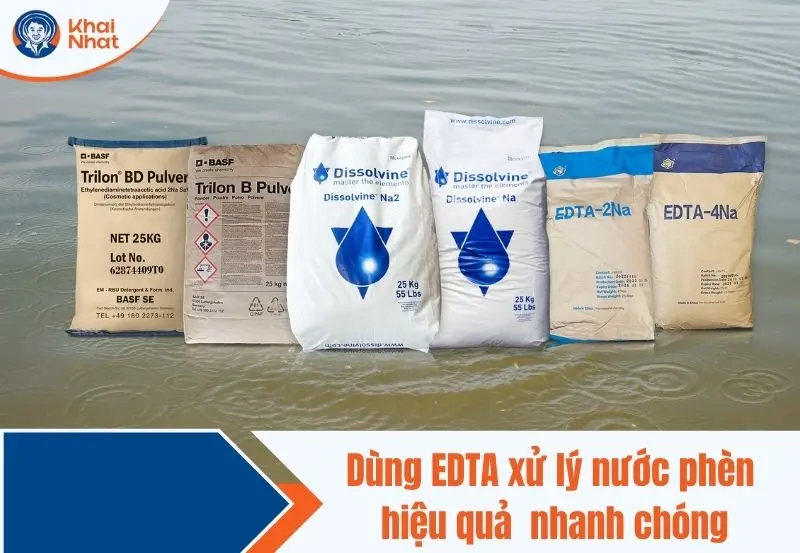 sử dụng EDTA xử lý nước nhiễm phèn