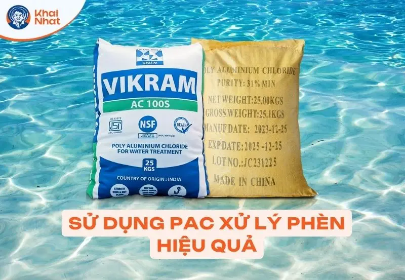 Dùng PAC xử lý phèn hiệu quả