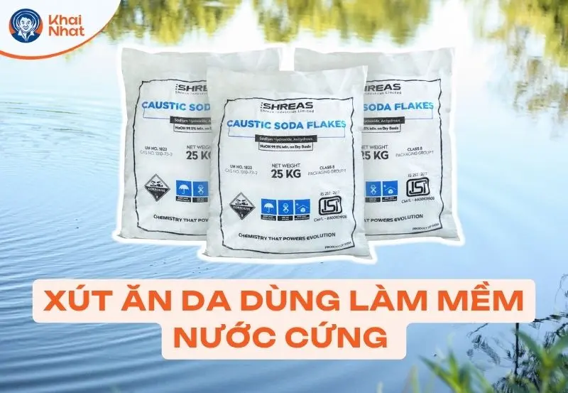 Xút Ăn Da được dùng làm mềm nước