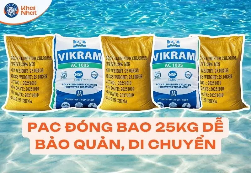 PAC được đóng bao 25Kg