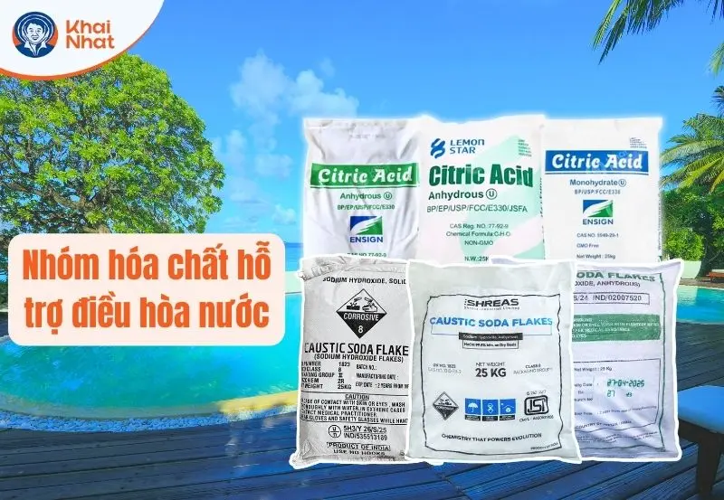 nhóm hóa chất điều chỉnh điều hòa nước