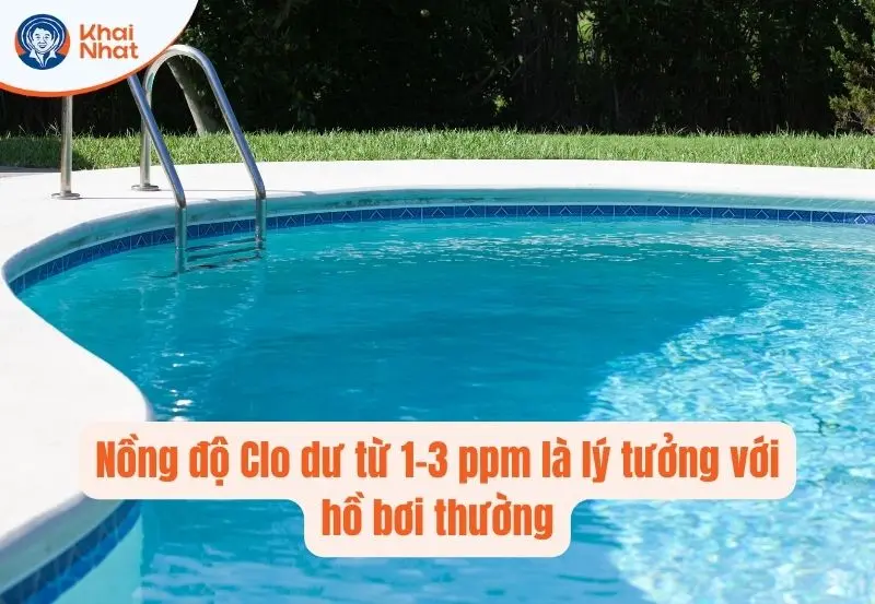 Nồng độ Clo lý tưởng trong bể bơi