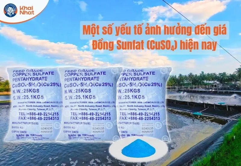 những yếu tố ảnh hưởng đến giá Đồng Sulfat hiện nay