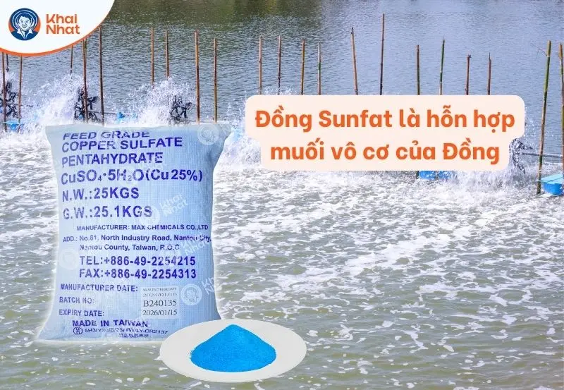 Đồng sunfat là hỗn hợp muối vô cơ có màu xanh
