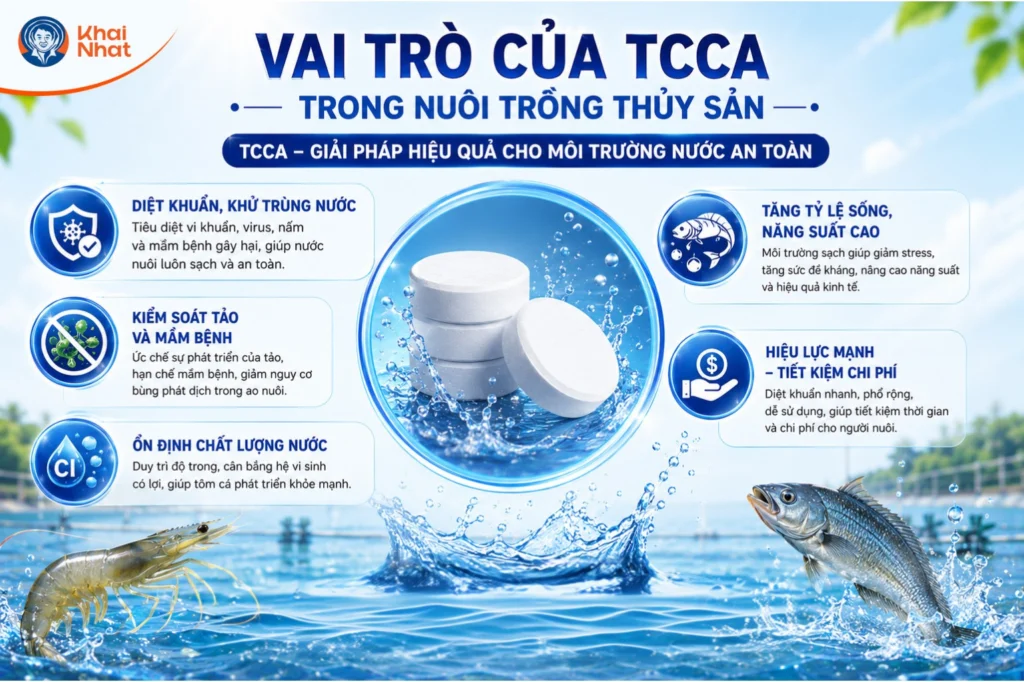 Vai trò của TCCA trong nuôi trồng thủy sản